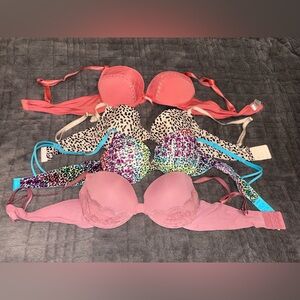 Nine West Coral, Pink, Leopard & Multicolor Bras - 4 Pack